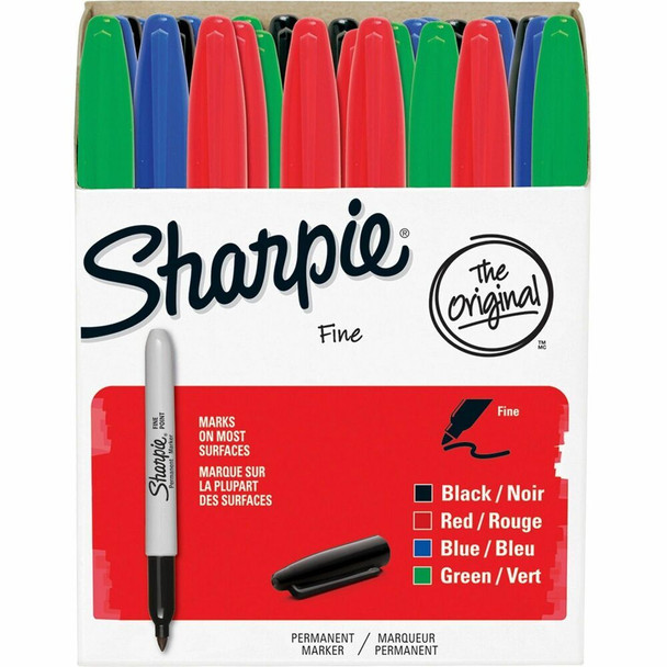 Sharpie Pen-style Permanent Marker - Assorted Ink - Alcohol Based - 36 / Pack