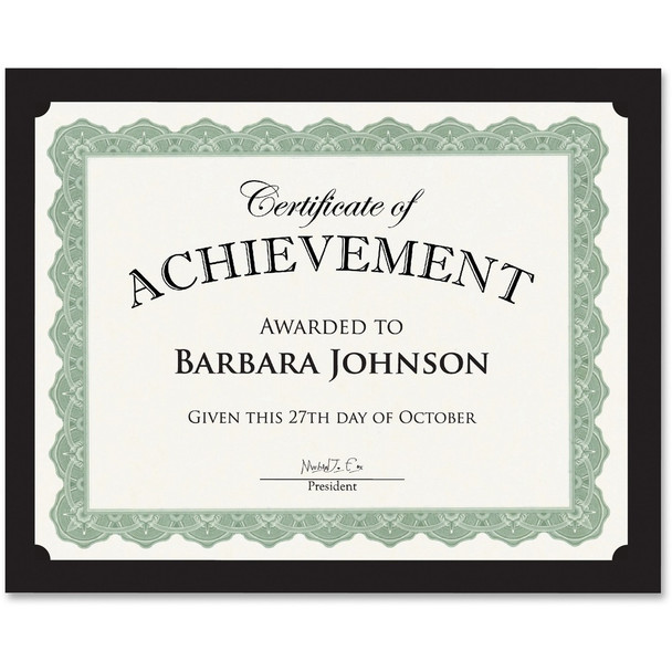 Geographics Certificate Holder - Black - 30% Recycled - 10 / Pack