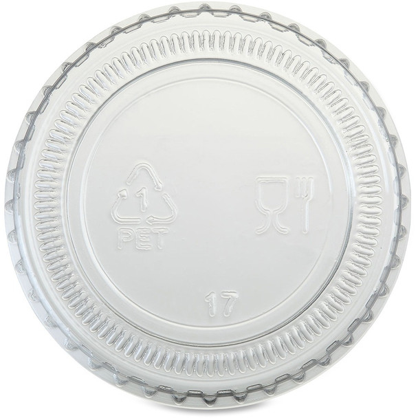 Genuine Joe Portion Cup Lid - Transparent, Clear - 50/Bag - 50 / Carton