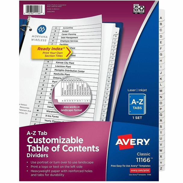 Avery Ready Index Tab Divider 11166