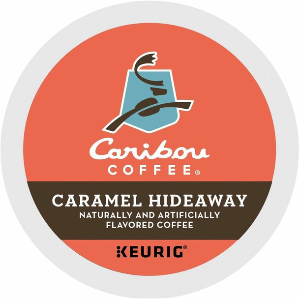 Caribou Coffee&reg; K-Cup Caramel Hideaway - Medium - K-Cup - 24 / Box