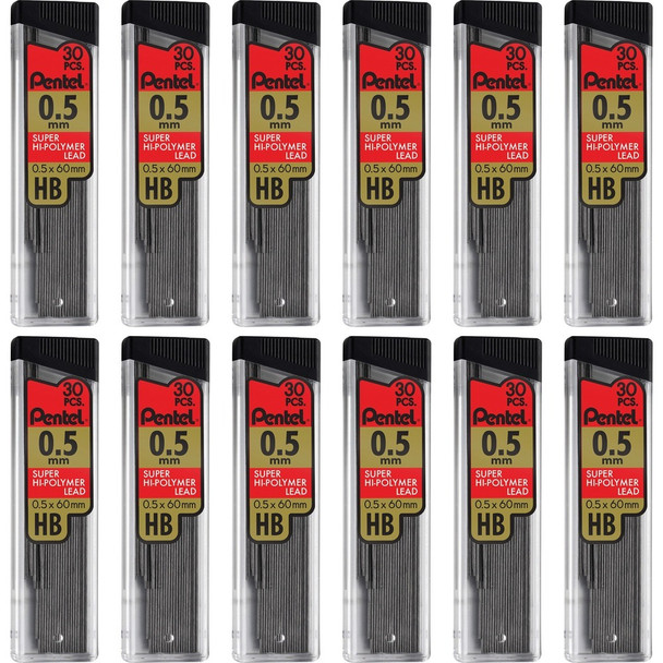 Pentel Super Hi-Polymer Pencil Refill C25HBBX