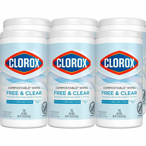 Clorox Free & Clear Cleaning Wipe 32486CT