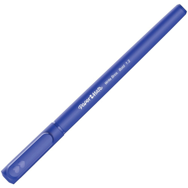 Paper Mate Write Bros. 1.2mm Ballpoint Pen - Blue Ink - 1 Dozen