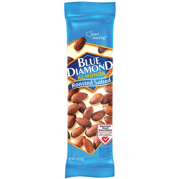 BlueDiamond Roasted Salted Almonds - Roasted & Salted - 1.50 oz - 1 Box