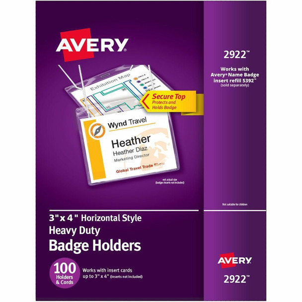 Avery&reg;  Name Badge Holder 2922