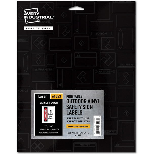 Avery&reg;  Caution Label 61553