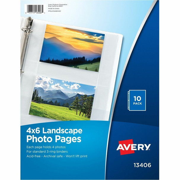 Avery&reg; Photo Storage Pages - 3-ring Binding