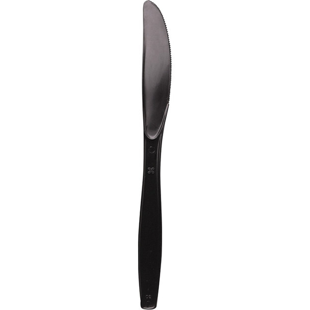 Dixie Heavyweight Disposable Knives by GP Pro - Black - 1 Carton