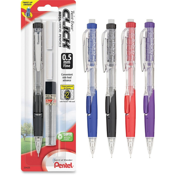 Pentel Twist-Erase CLICK Mechanical Pencil PD275TLEBP