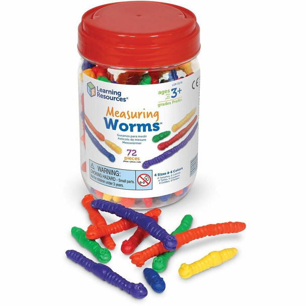 Learning Resources Measuring Worms - Learning Toy - 3 Year & Up - Multi