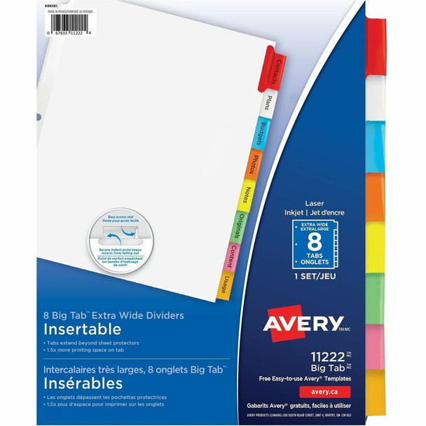 Avery&reg; Big Tab Tab Divider 11222