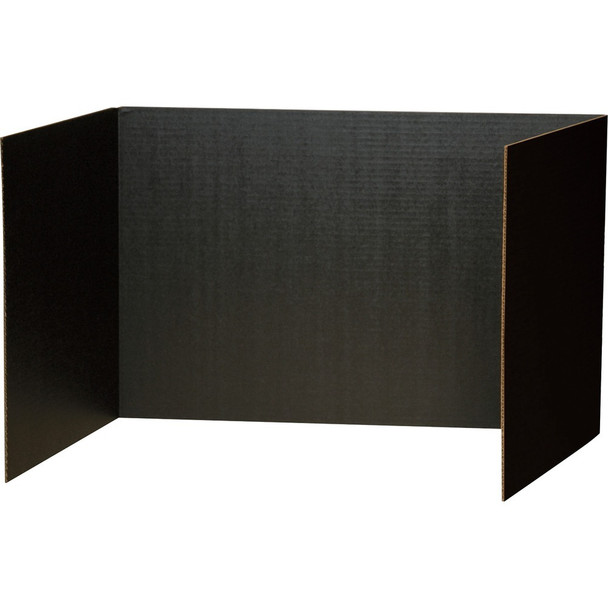 Pacon Privacy Boards - 48" Width x 16" Height5" Length - Black - 4 / Pack