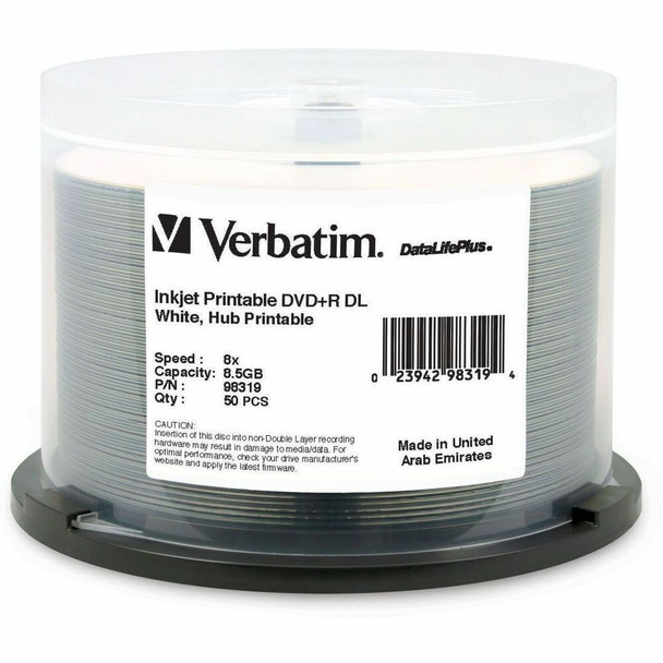 Verbatim DataLifePlus DVD Recordable Media 98319