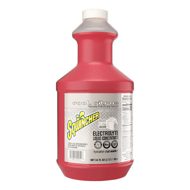 Sqwincher® Regular Liquid Concentrate, 64 oz Bottles, 5 gal Yield