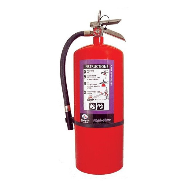 Badger™ Extra High-Flow 20 lb Purple K Fire Extinguisher w/ Wall Hook