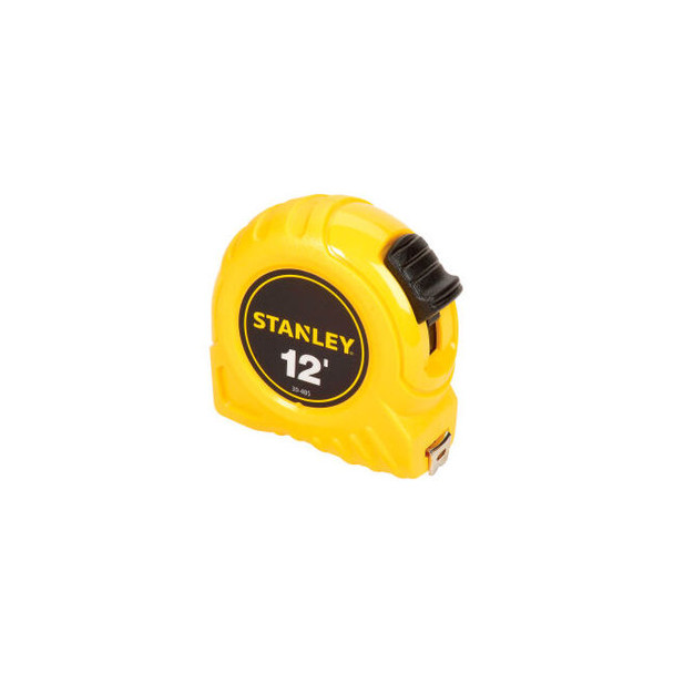Stanley 30-485 1/2"" x 12' High-Vis High Impact ABS Case Tape Rule