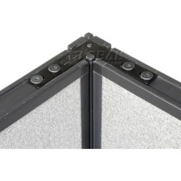 Interion 90 Degree Corner Connector Kit for 100""H Panel with 1 Pass Through Cab