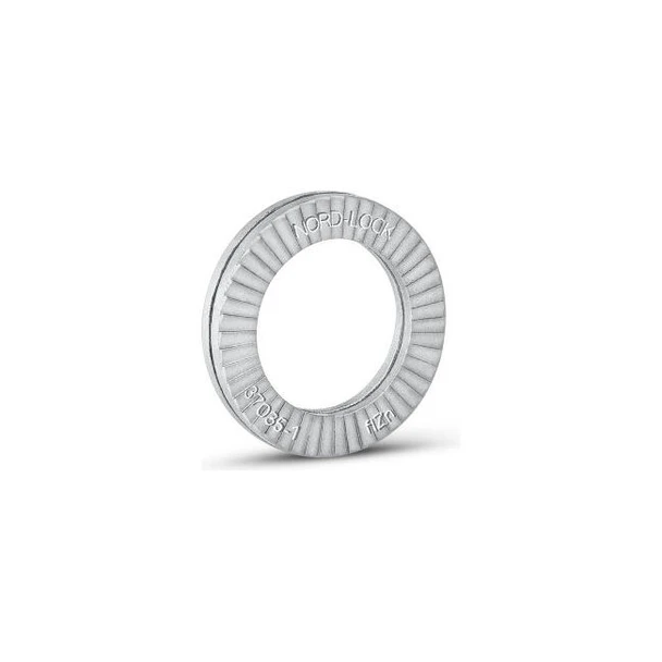 Nord-Lock 3041 Wedge Locking Washer - Carbon Steel - Zinc Flake Coated - 1/4"" -