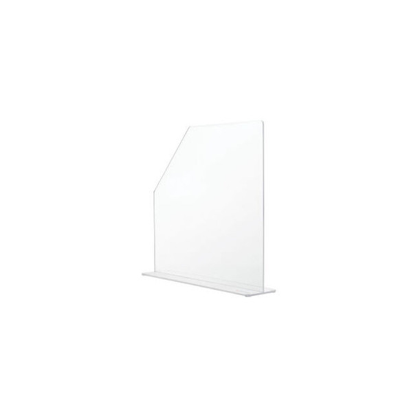 Global Industrial Splash Guard Small 4-1/2""W x 19""D x 18""H Clear