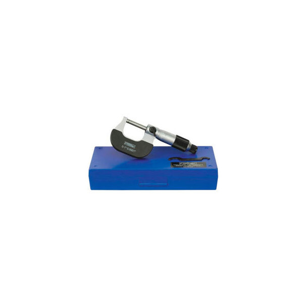 Fowler 52-229-201-0 0-1"" Mechanical Outside Micrometer W/ Ratchet Friction Thim