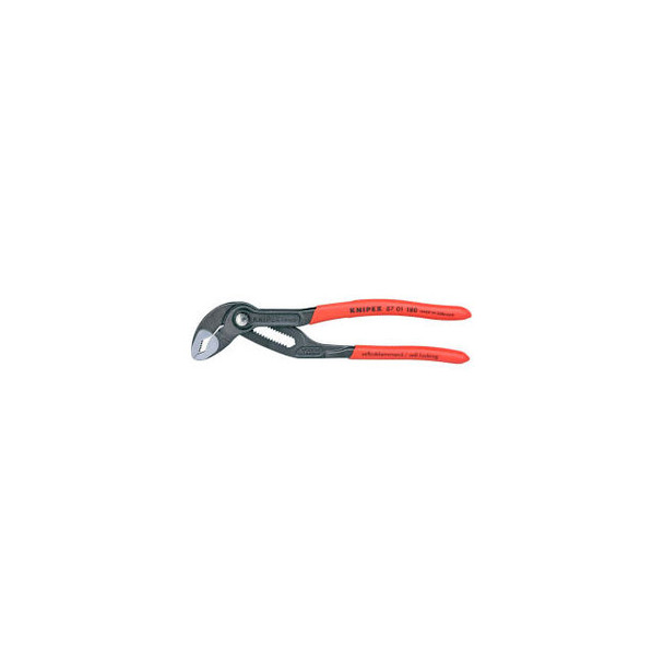 KNIPEX 87 01 180 SBA Cobra 7-1/4"" V-Jaw Tongue & Groove Plier