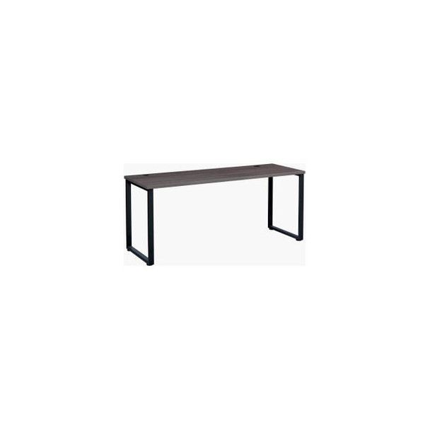 Interion Open Plan Office Desk - 60""W x 24""D x 29""H - Charcoal Top with Black