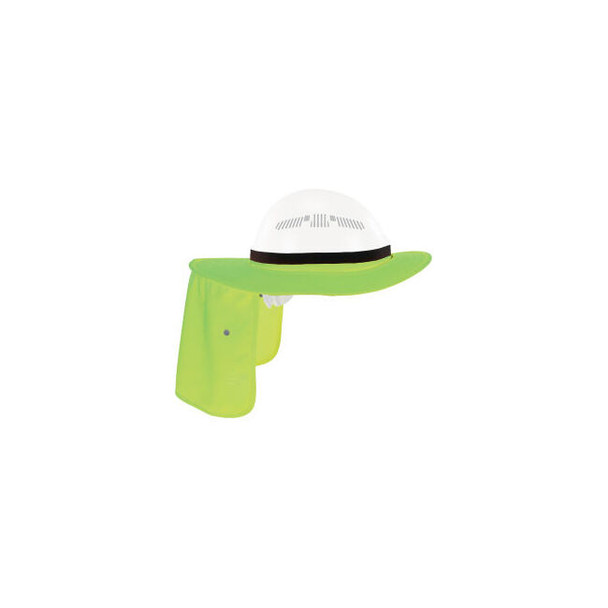 Ergodyne Chill-Its 6661 Universal Hard Hat Brim with Neck Shade One Size Lime