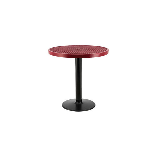 Global Industrial 36"" Round Outdoor Counter Height Table 36""H Red