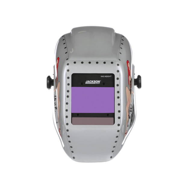 46130 Jackson Safety HLXHaloX Arc Angel Welding Helmet, Auto Darkening, Gray