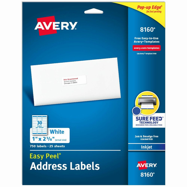 Avery&reg; Easy Peel Address Label 8160