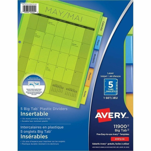 Avery Big Tab Tab Divider 11900