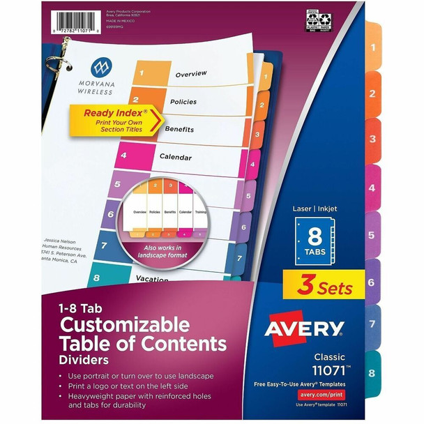 Avery Ready Index Index Divider 11071