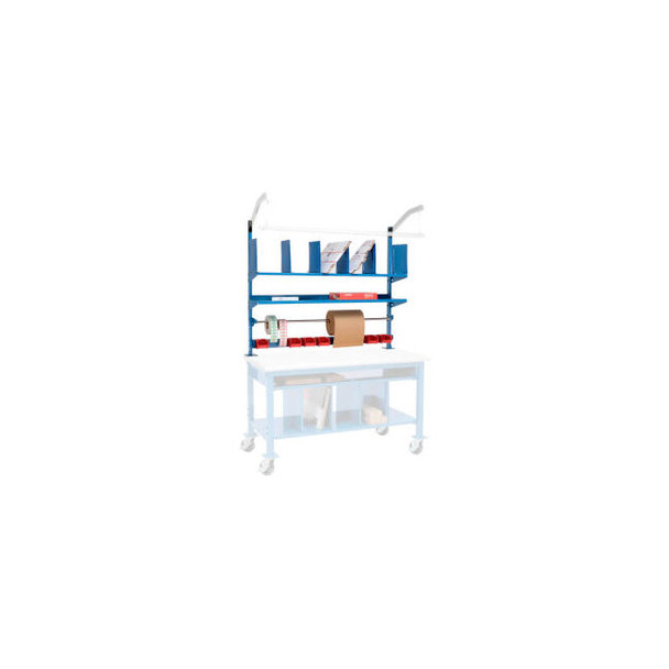 Global Industrial Upright Kit For Packing Workbench 60""W Blue