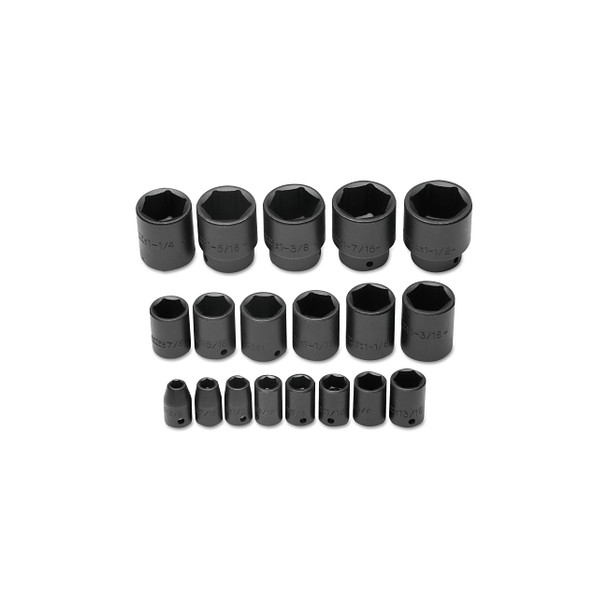 Torqueplus™ Impact Socket Set, 19-Pc, 1/2 in, 6-point