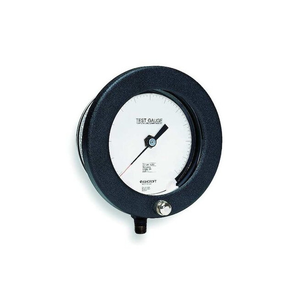 Test Pressure Gauge, 0 to 1,000 psi, 4 1/2 in Dial, 1/4 in NPT, Bottom Location