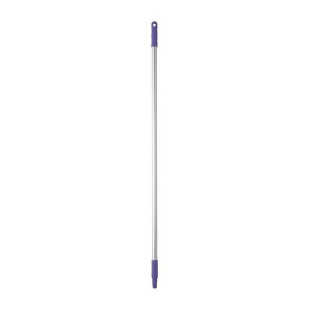 Vikan 1260mm Color Coded Handle, 1 in Dia, Purple, Aluminum 29588