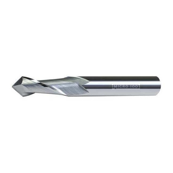 Micro 100 Carb End Mill,1/8 In,2FL,CC,AlTiN Coat DM-125-290X