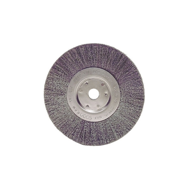 Narrow Face Crimped Wire Wheel, 6 D x 3/4 W, .014 Steel, 6,000 rpm, Retail Pack