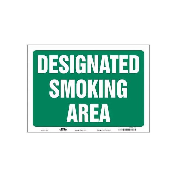 Safety Sign, 10" H, 14 in W, Vinyl, Horizontal Rectangle, English, 474M40