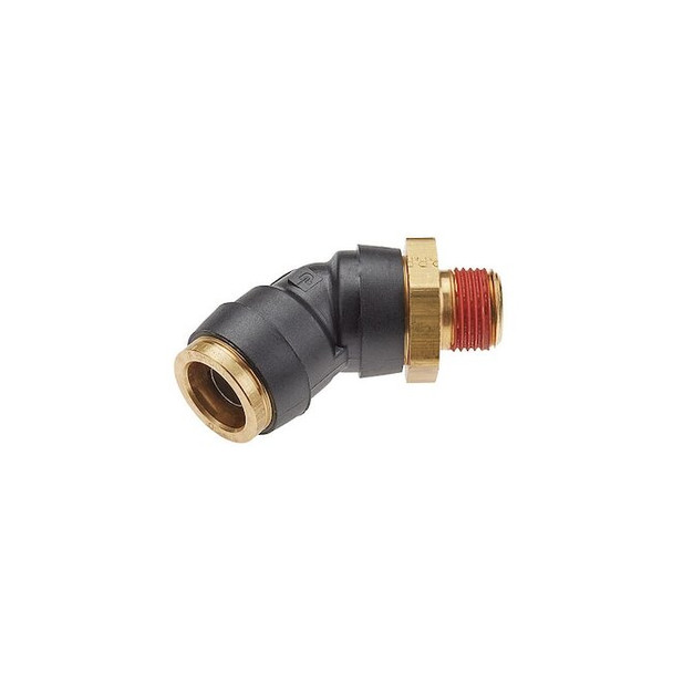 Legris Swivel Elbow, Brass, Black VS379PTCR-8-8