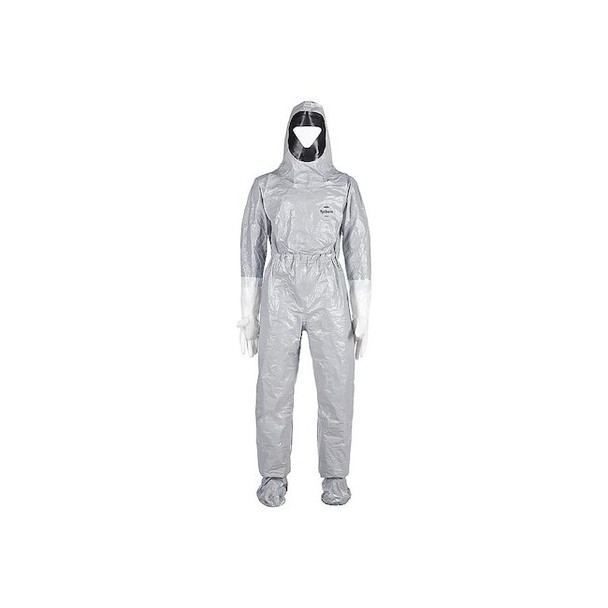 Dupont Hooded Coverall,Liquid Tight,4XL TF611TGY4X000111