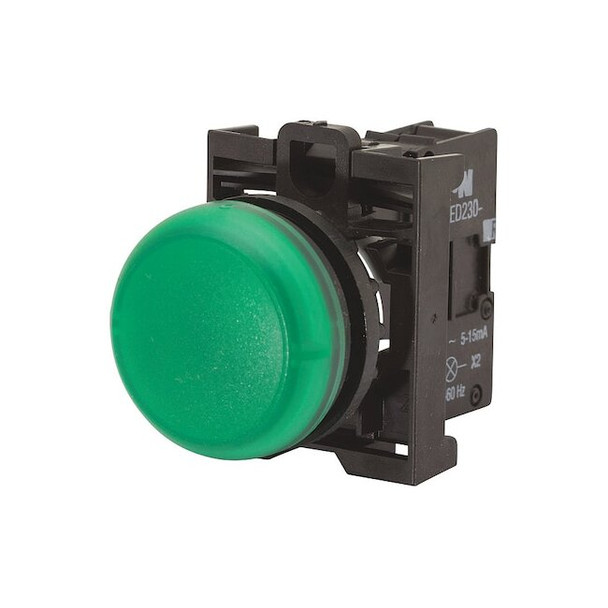 Eaton Indicating Light, Green, 22mm, LED M22-L-G-230G
