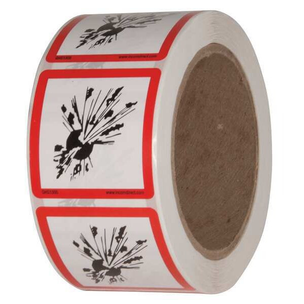 Ghs Safety Safety Label, 2 in. W x 2 in. H, PK500, GHS1305 GHS1305