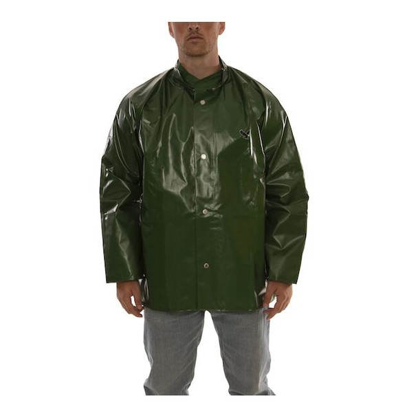 Tingley Rain Jacket,2XL,Grn,Unisex,0.25mm Thick J22258