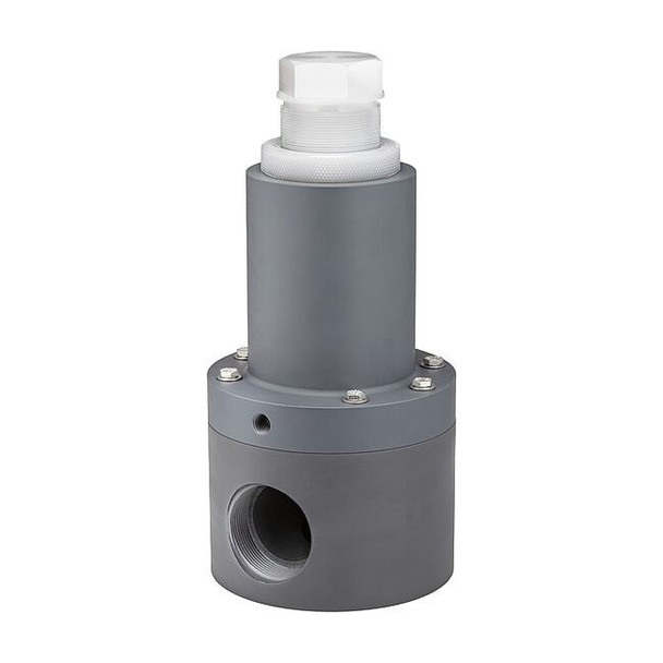 Plast-O-Matic Adjustable Relief Valve,1-1/2 In,100 psi RVDT150T-PV