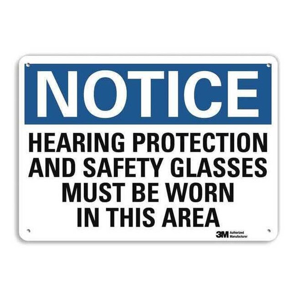 NoticeSign, RecycldReflecAlum, 14inWx10inH, U5-1263-RA_14X10