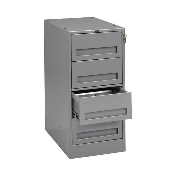 Tennsco Drawer Pedestal,15 W x 24 D x 32 H,Gray MD-1524 MED GREY