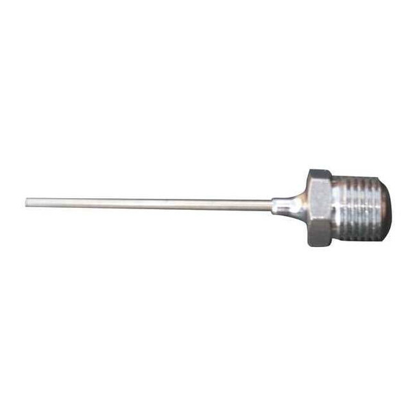Needle, Reusable Blunt Probe 1/8 in NPT, Stainless Steel, Silver, 5 PK