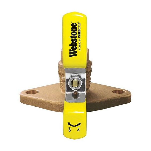 Webstone 2" Flanged 3-Way Brass Ball Valve 40407HV